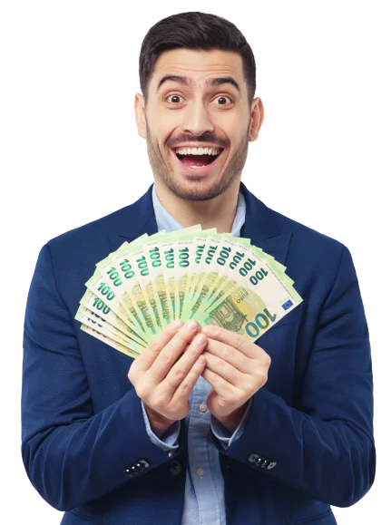 Mies voittaa pikakasinolla